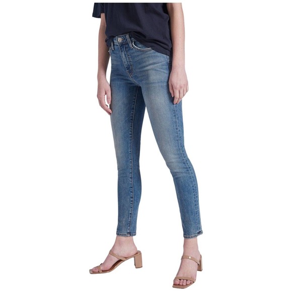 Current Elliott The Stiletto Ankle Skinny Carnival Blue 27 - Picture 13 of 14